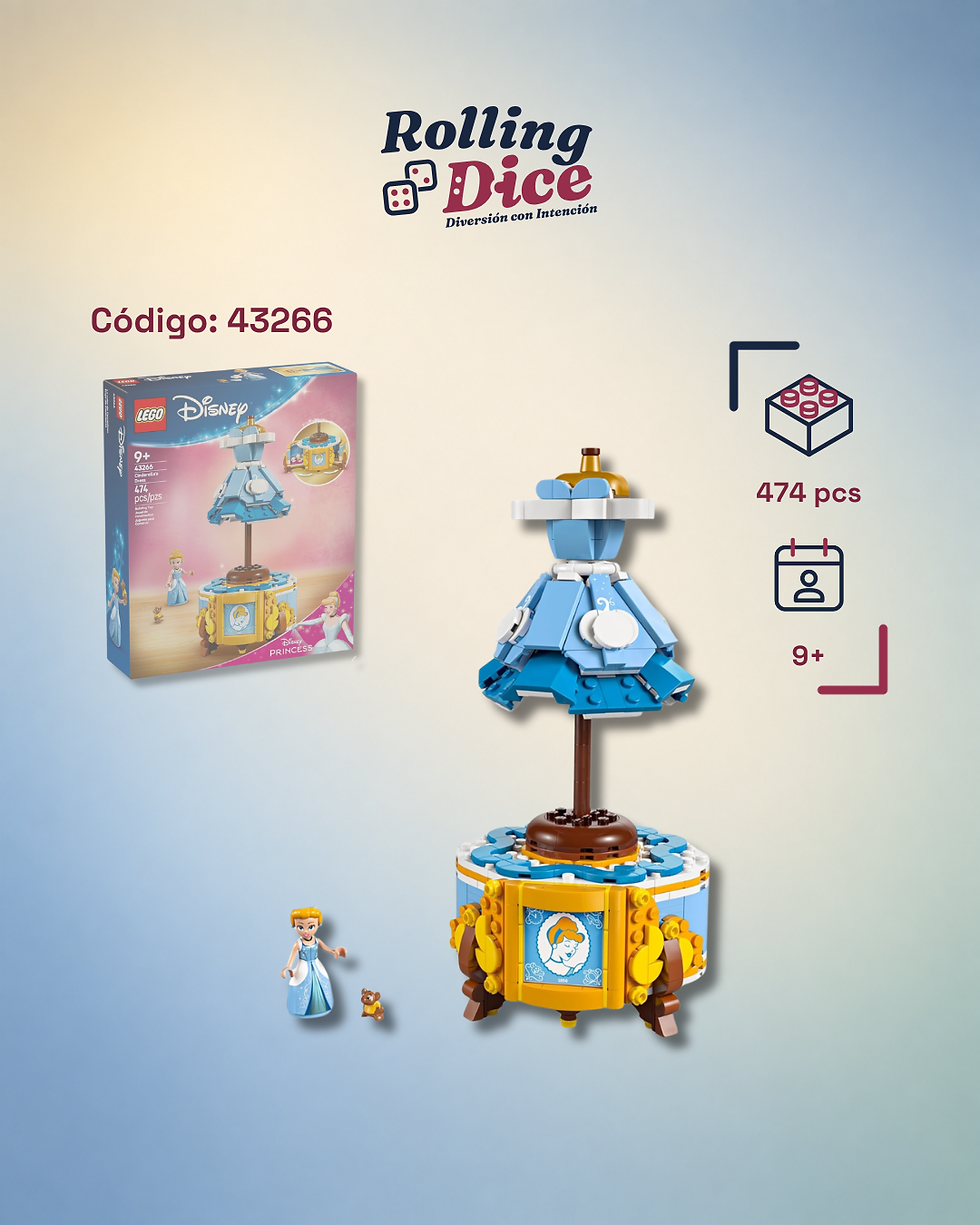 LEGO Traje de Cenicienta - 43266, set LEGO original disponible en Costa Rica
