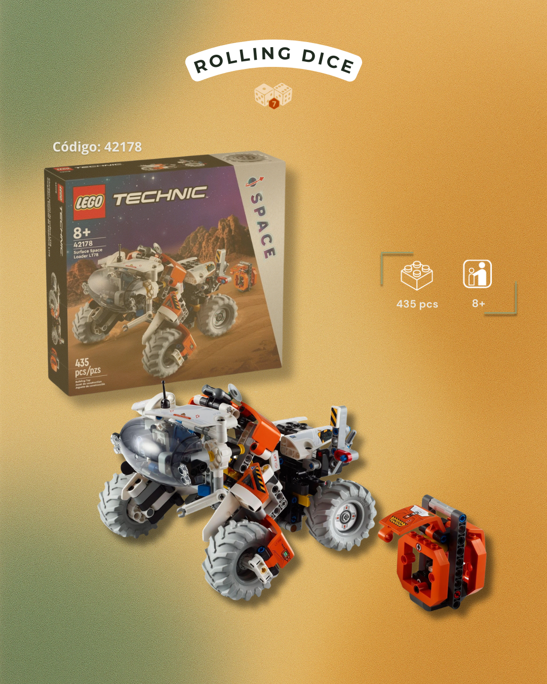 LEGO Cargador Espacial de Superficie LT78 - 42178