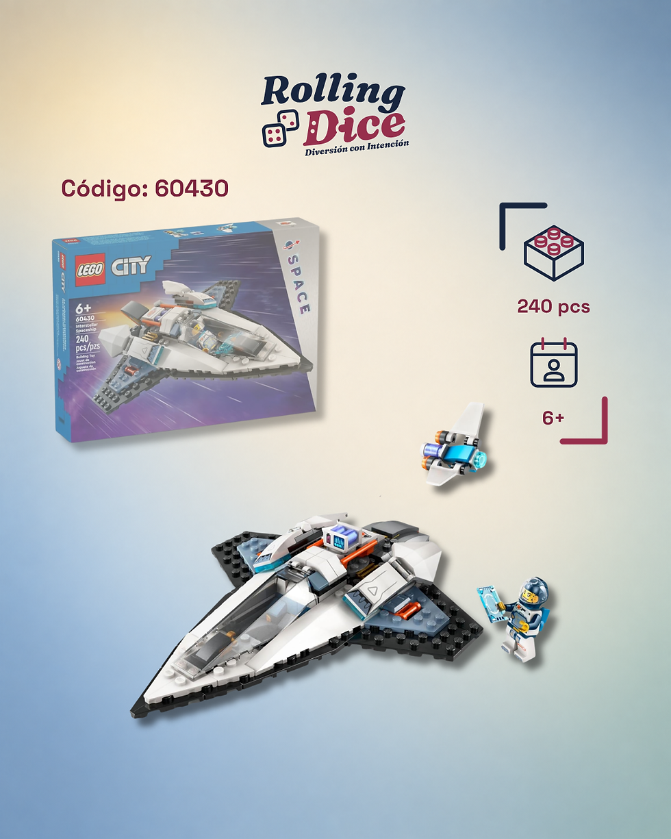 LEGO Nave Espacial Interestelar - 60430, set LEGO original disponible en Costa Rica