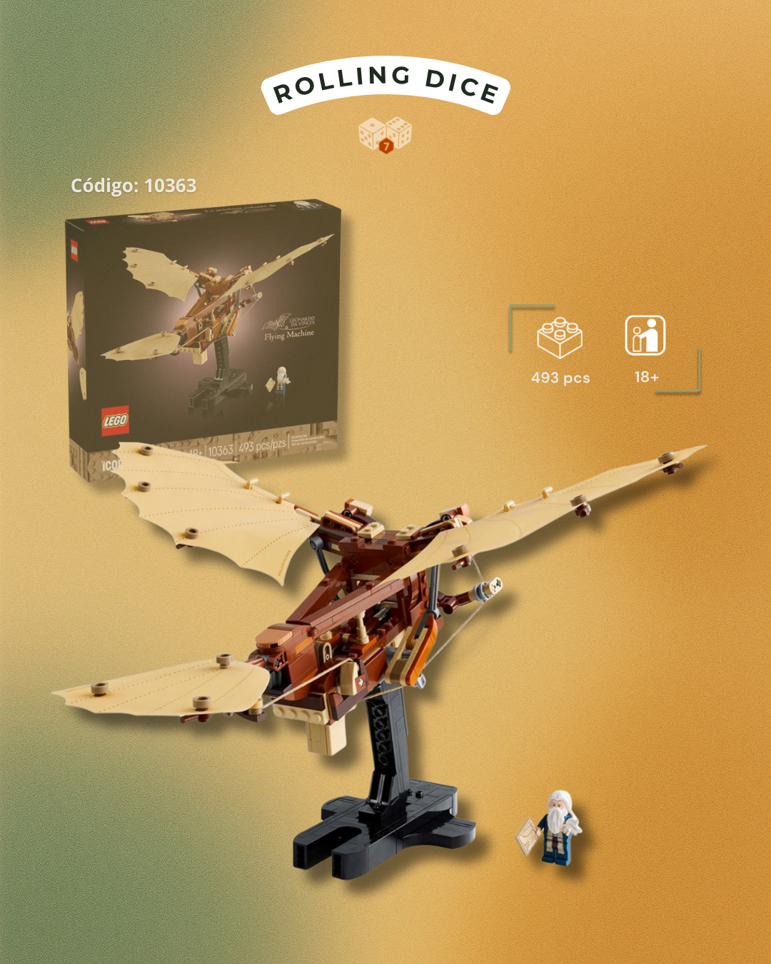 LEGO Maquina Voladora de Leonardo Da Vinci - 10363