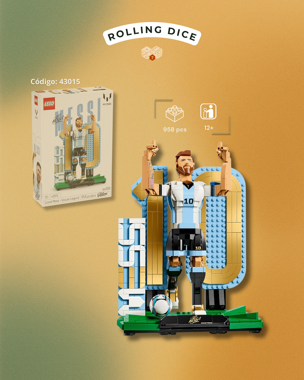 LEGO Leyendas del Fútbol Lionel Messi 43015, set original de 958 piezas en Costa Rica