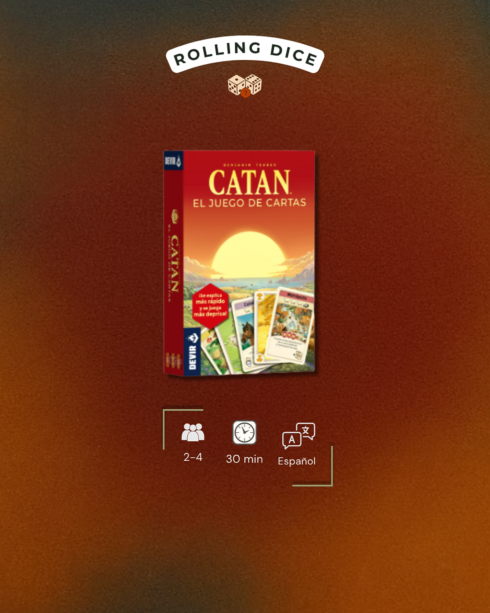 CATAN: El Juego de Cartas, juego de mesa disponible en Costa Rica