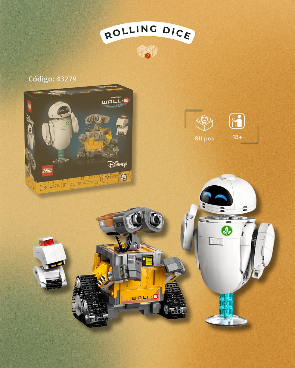 LEGO Disney Pixar Wall-E y Eve 43279