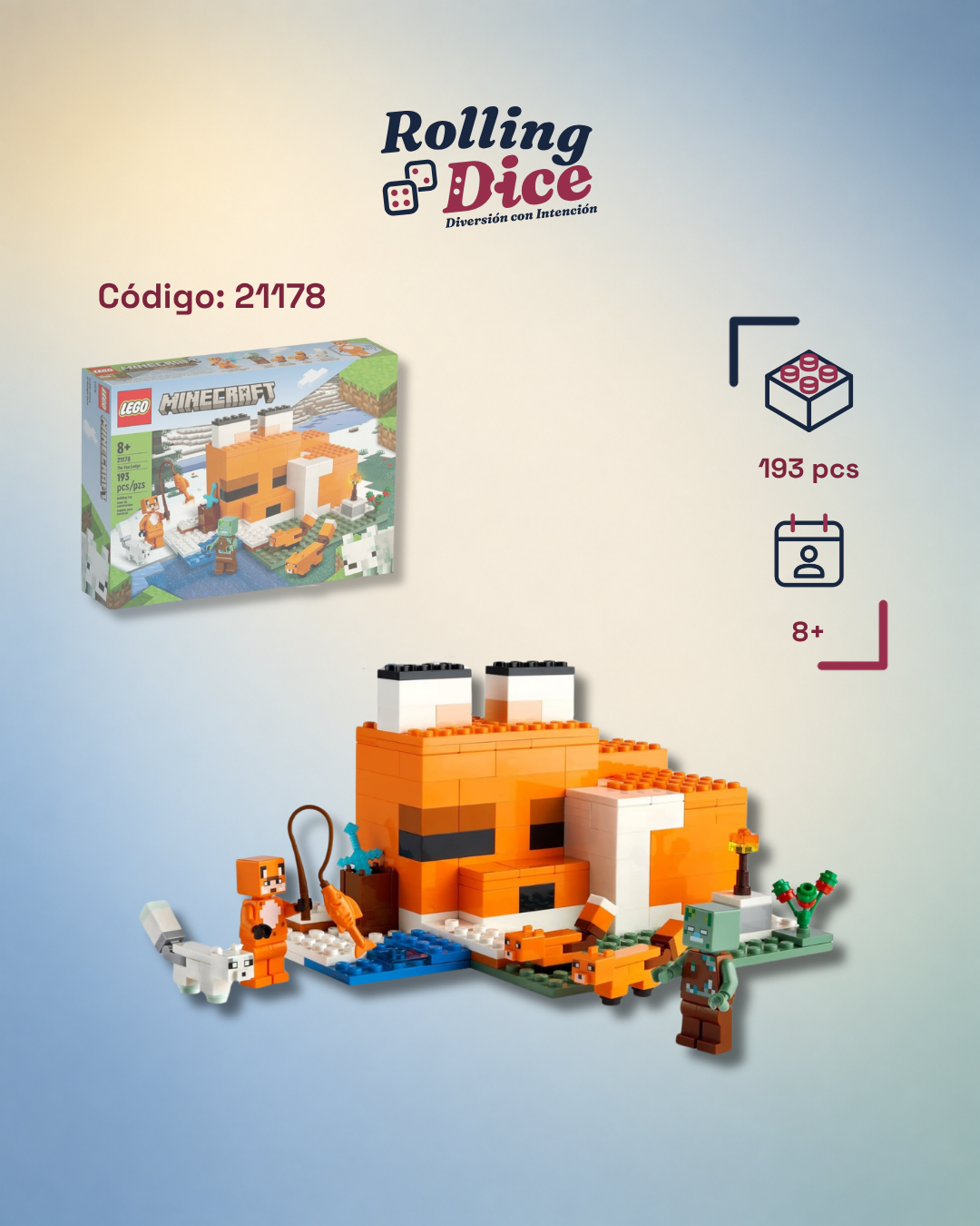LEGO El Refugio del Zorro - 21178, set LEGO original disponible en Costa Rica