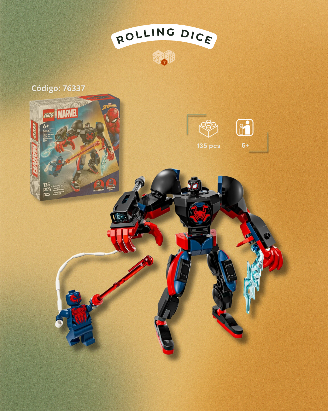 LEGO Miles Morales Mech vs Spider-Man 2099 - 76337
