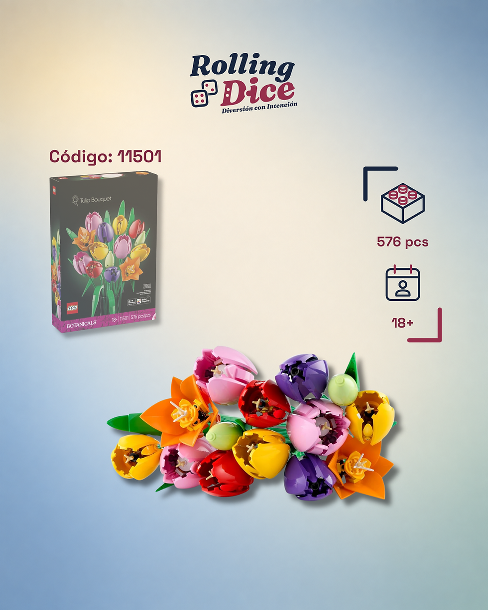 LEGO Ramo de Tulipanes - 11501, set LEGO original disponible en Costa Rica