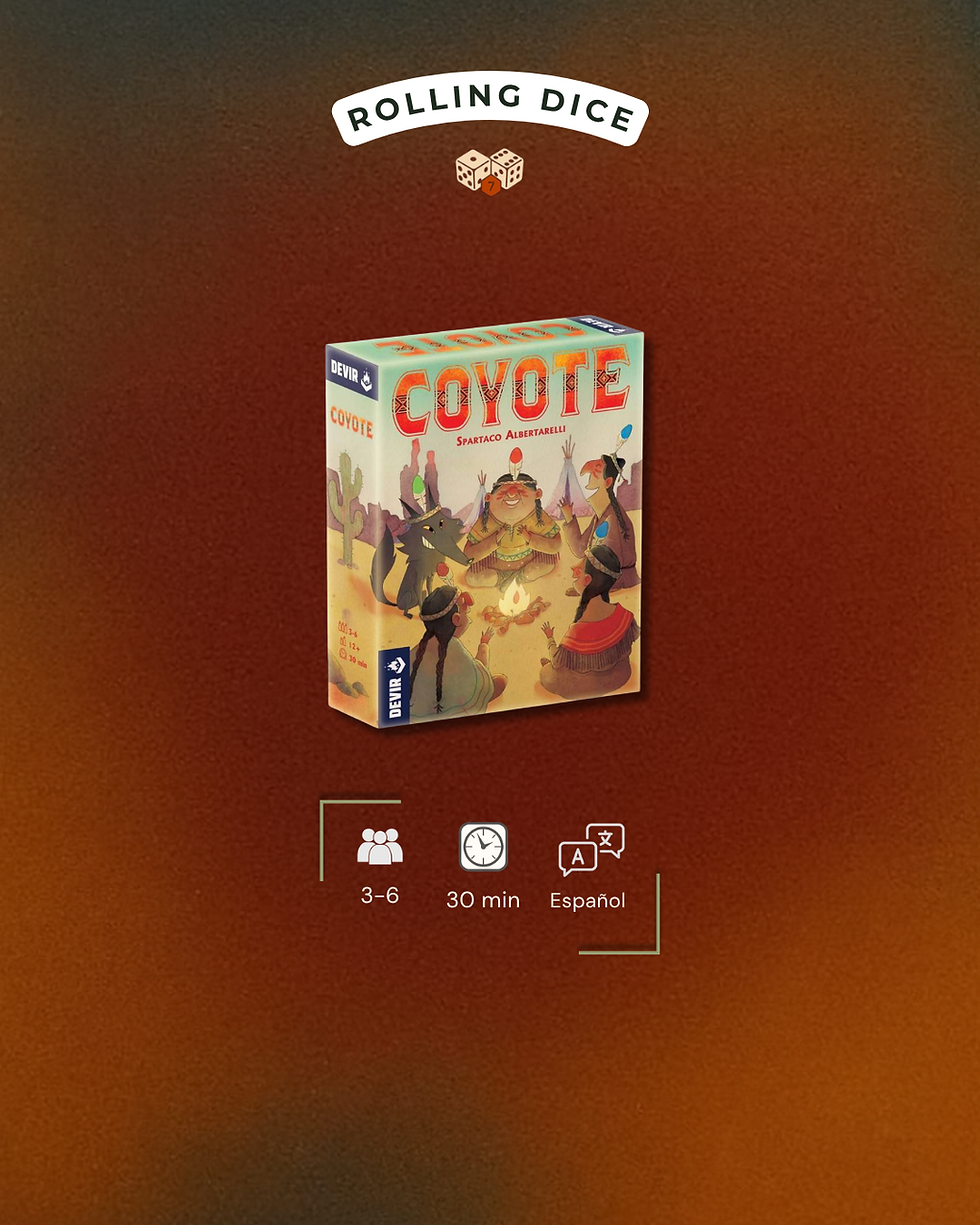 Coyote, juego de mesa disponible en Costa Rica