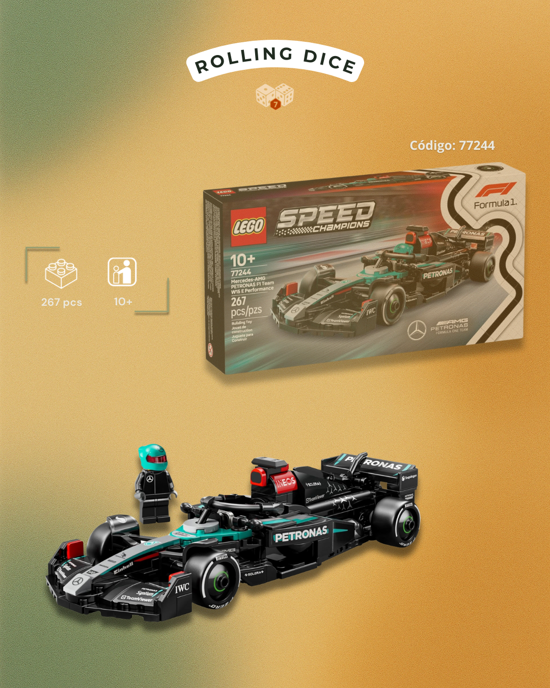 LEGO Mercedes-AMG PETRONAS W15 E Performance F1 Team - 77244