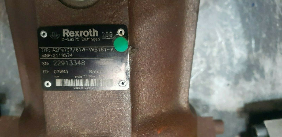Thumbnail: OLD STOCK - Rexroth Piston Motor - A2FM107/61W-VAB181-K