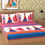 Thumbnail: 100% Cotton Printed Double Size Double Bedsheet With 2  Pillow Cover