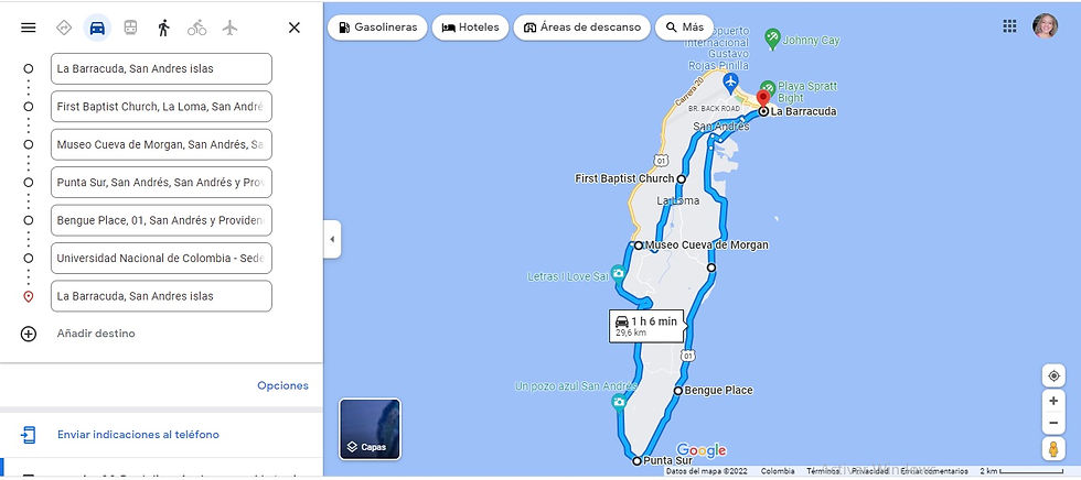 Recorrido por la Isla de San Andrés