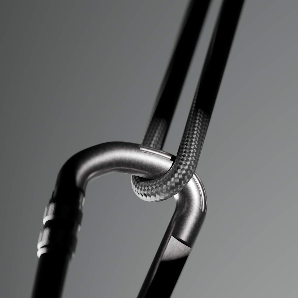 3D carabiner render