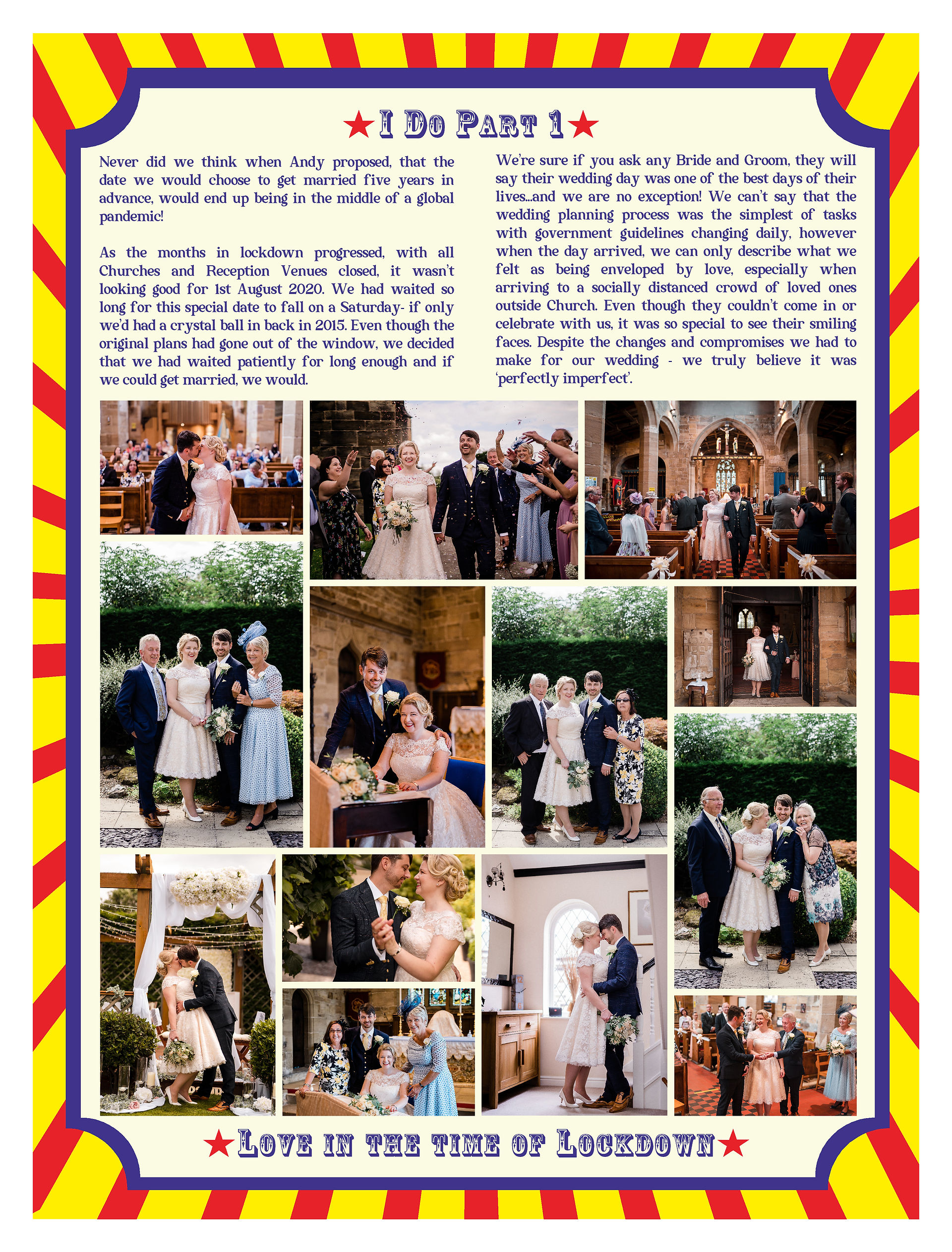 Alternative Festival themed Wedding Stationery