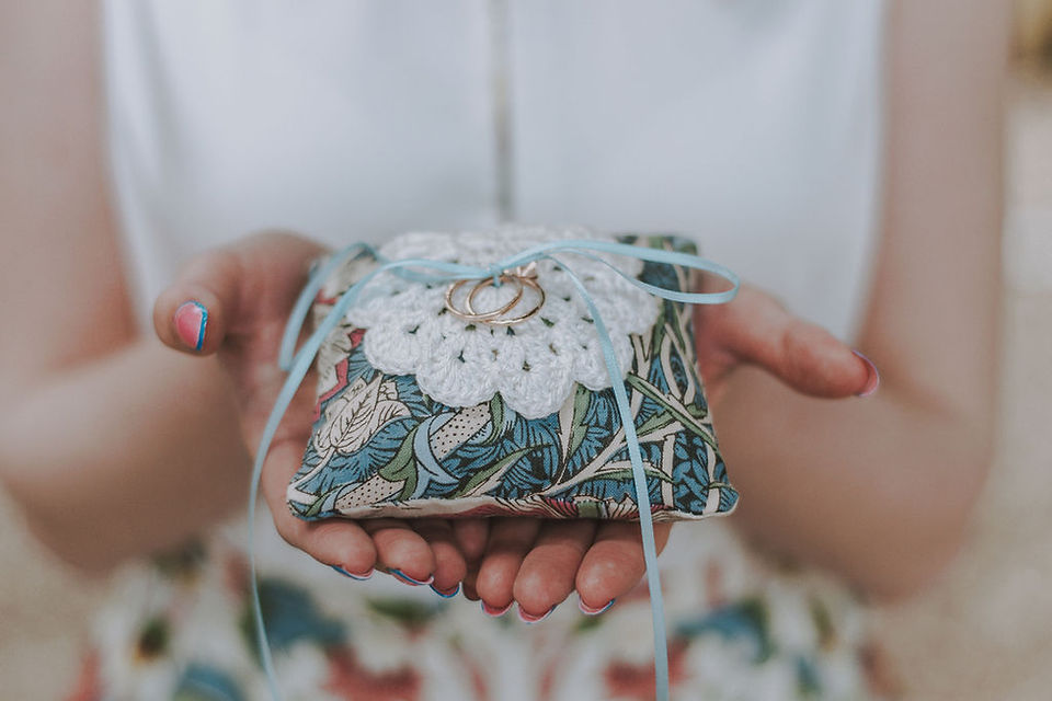 William Morris Ring Pillow