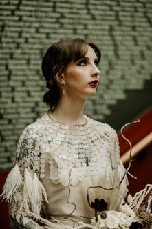 Modern festival wedding cape