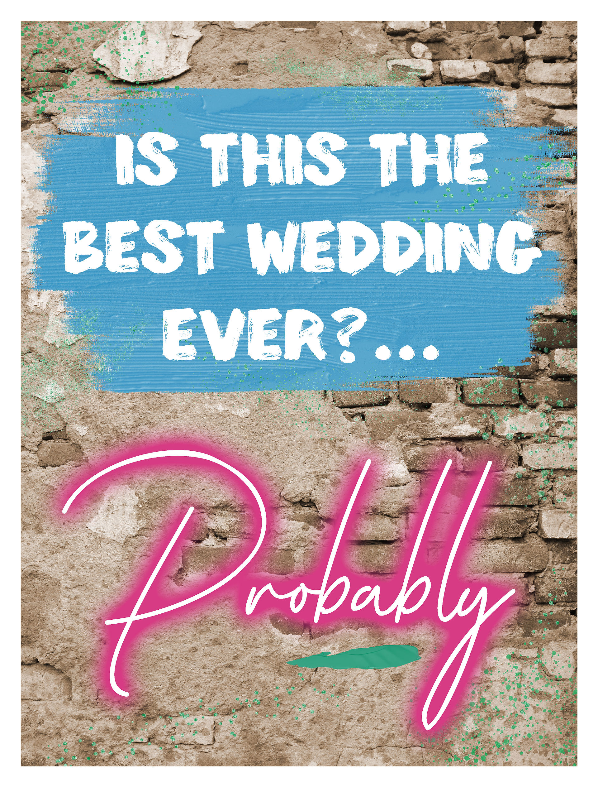 Neon Wedding Sign