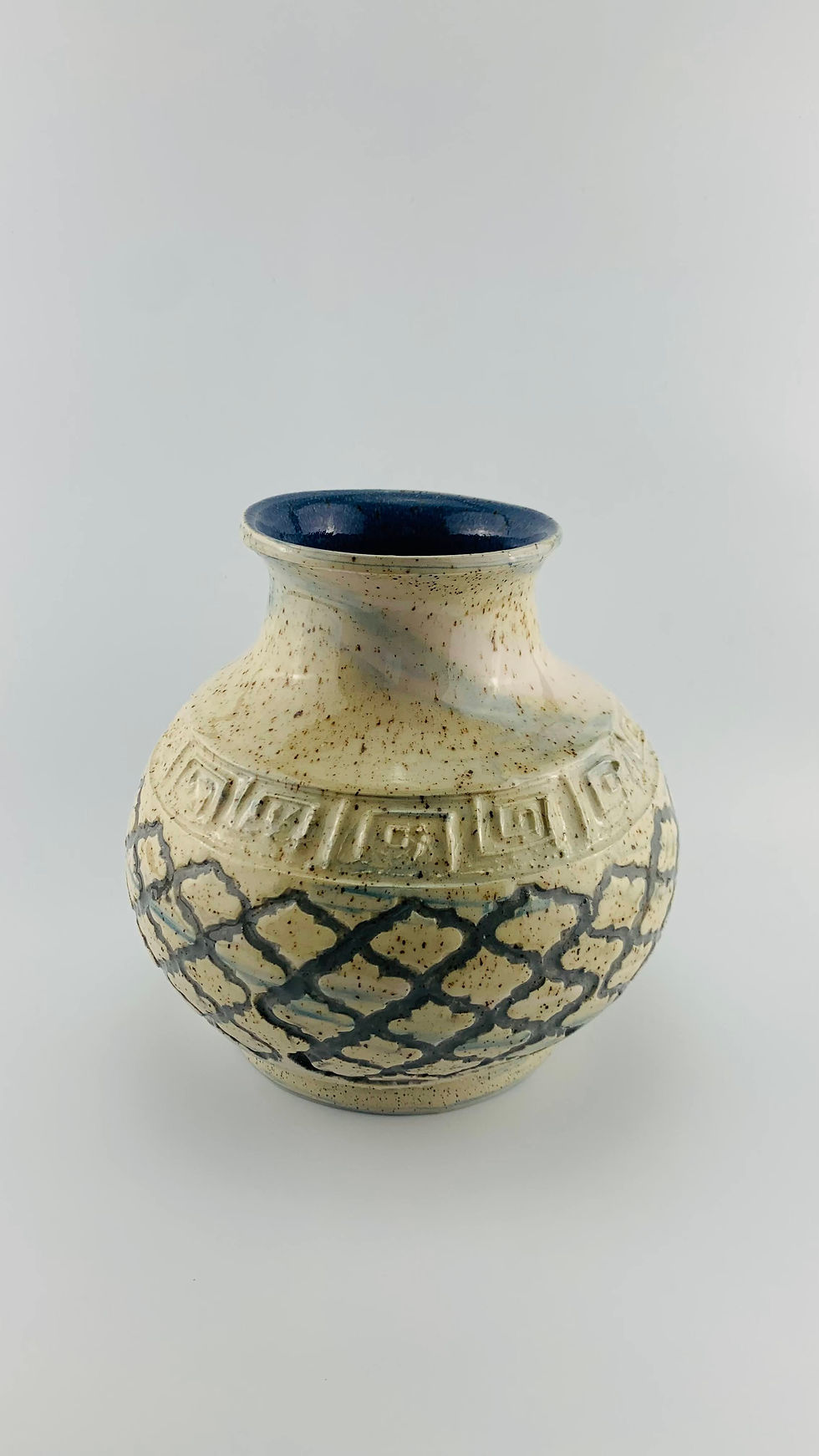 Thumbnail: Imprinted Vase w/ Colored Clay Bodies
