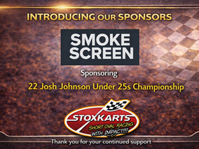 Smoke Screen sponsor of the 22 Josh Johnson Under-25s Championship 2026