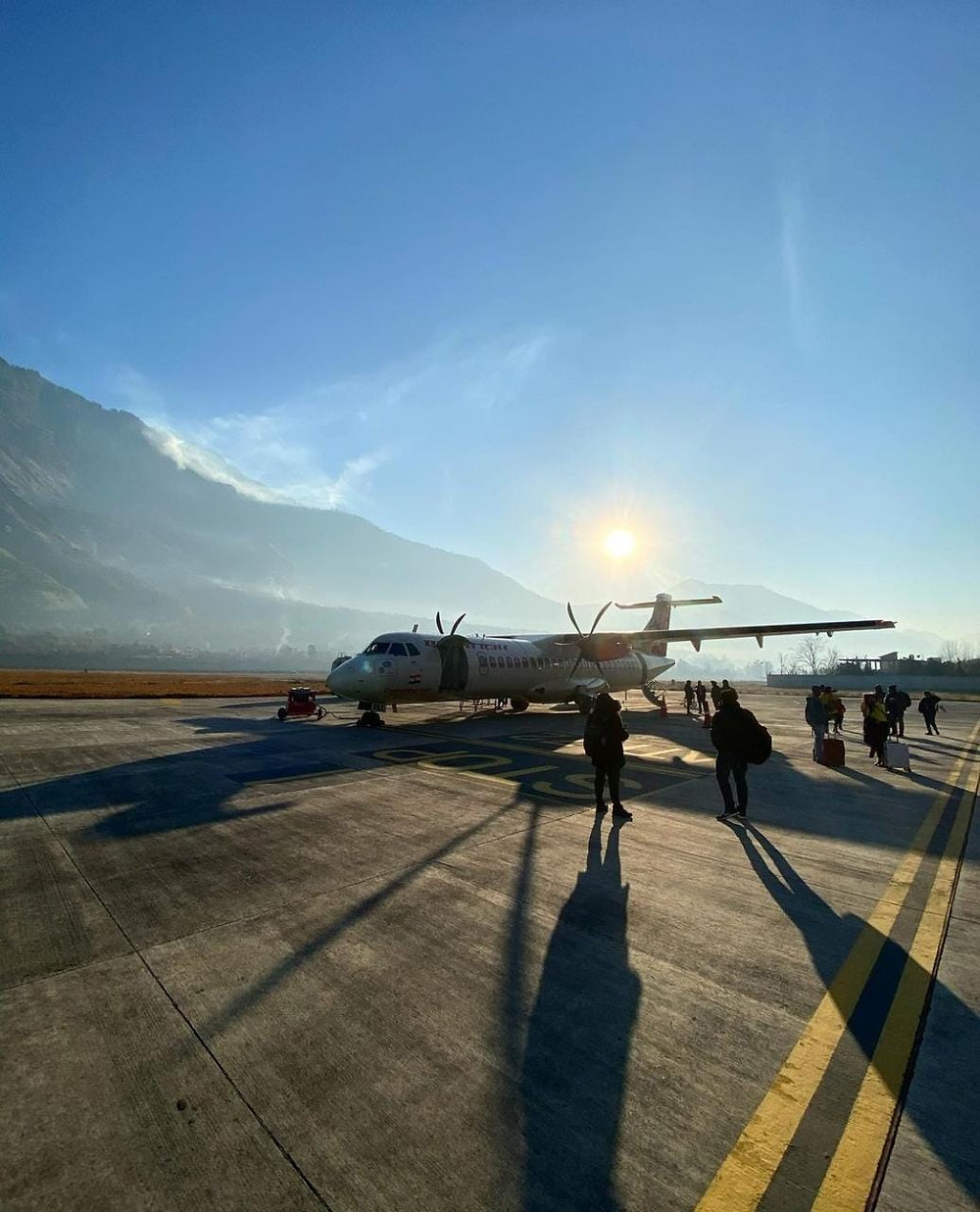 Spiti Valley can be reached by taking a flight to Kulllu-Manali airport