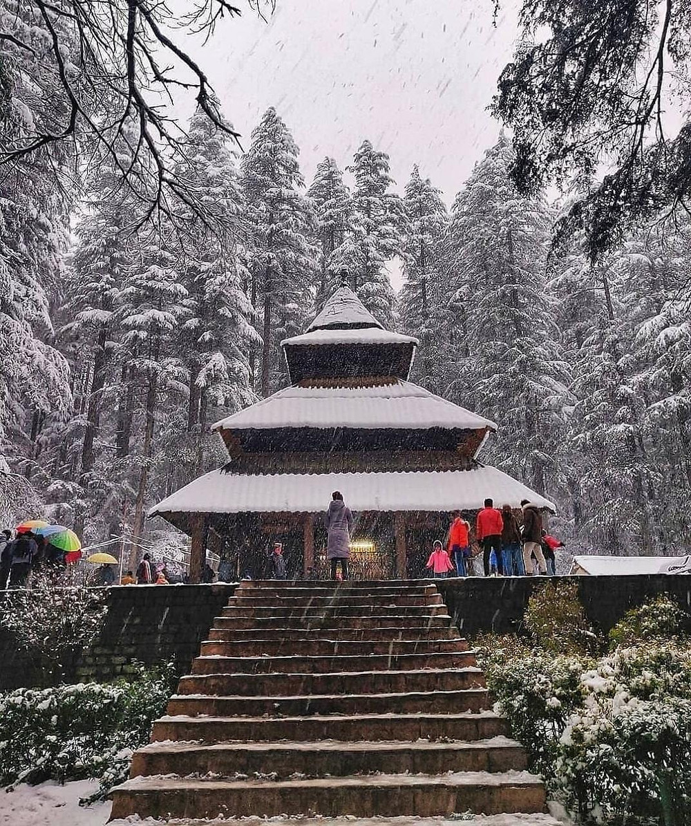 You must visit Hidimba Devi Temple in mall road Manali