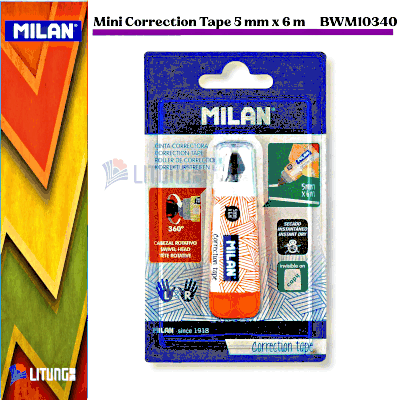 Milan 迷你修正帶 5mm x 6m 掛裝