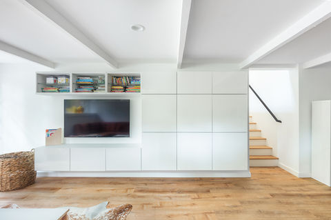 Play room in Mercer Island Mid-Century modern remodel by Seattle architect, Christensen Architects
