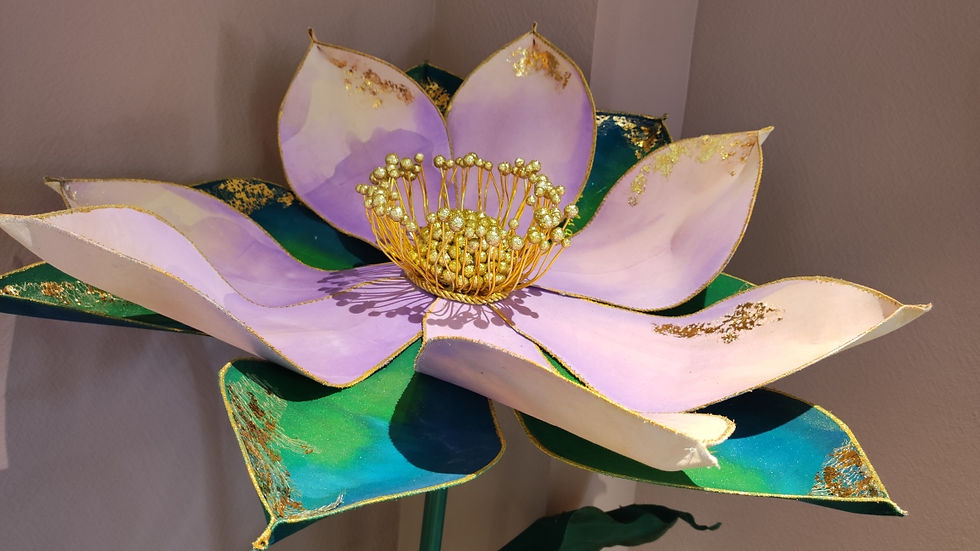 fleur géante décoration boutique savoie