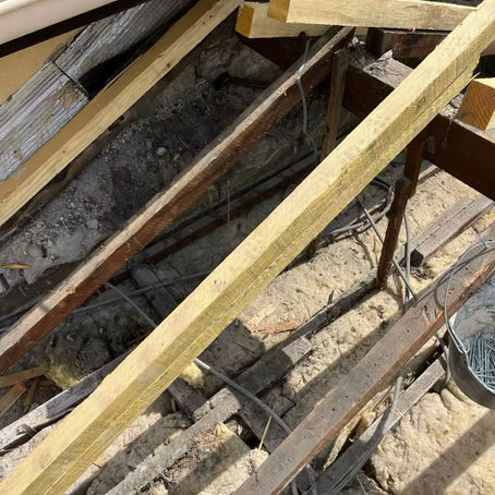 charpente en rénovation complète