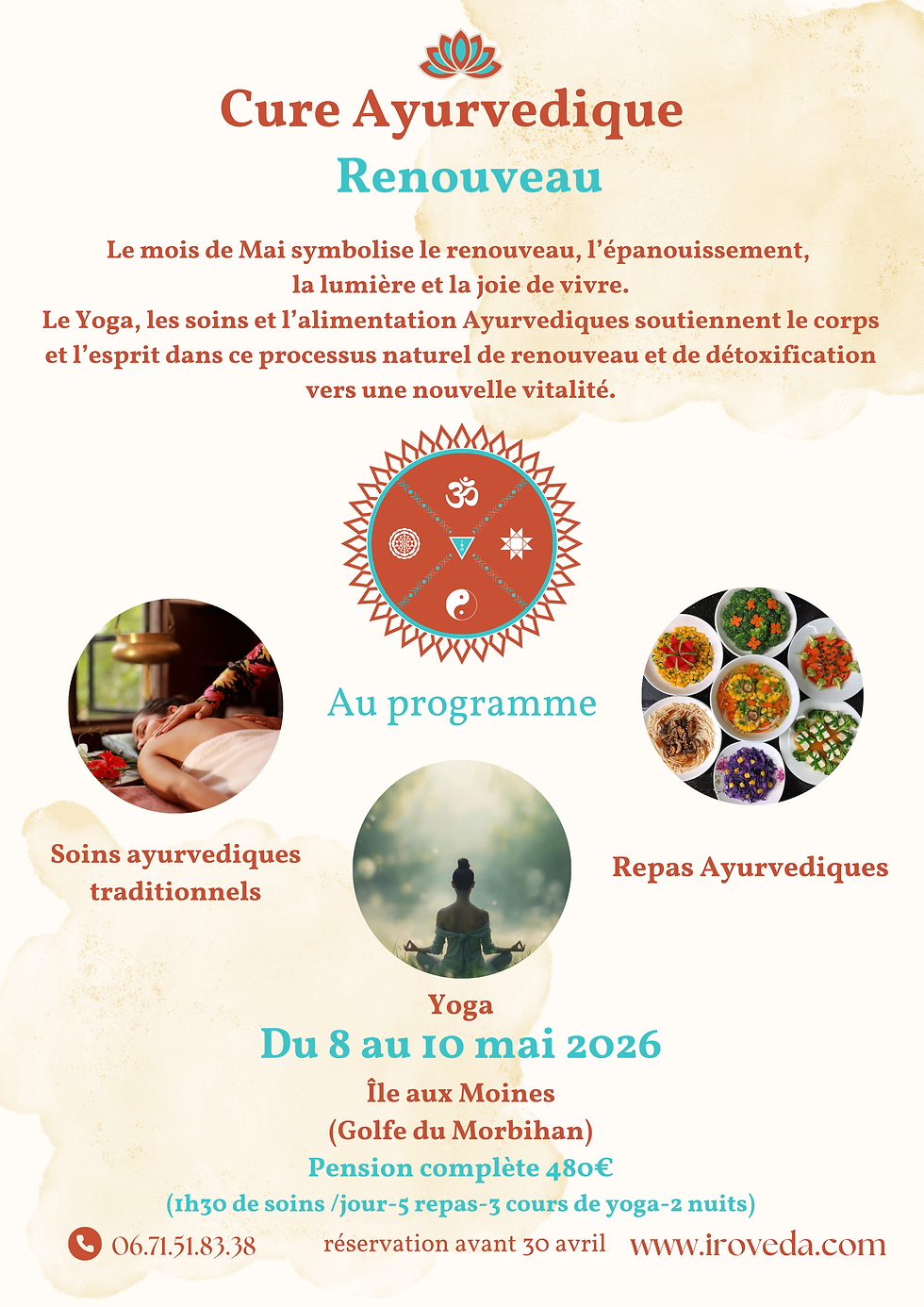 Pratique du yoga durant une cure ayurvédique de printemps en Bretagne