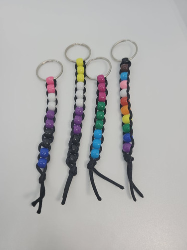 LGBTQ+ Small Bead Fidget Keychain | All Things Sensory Shop