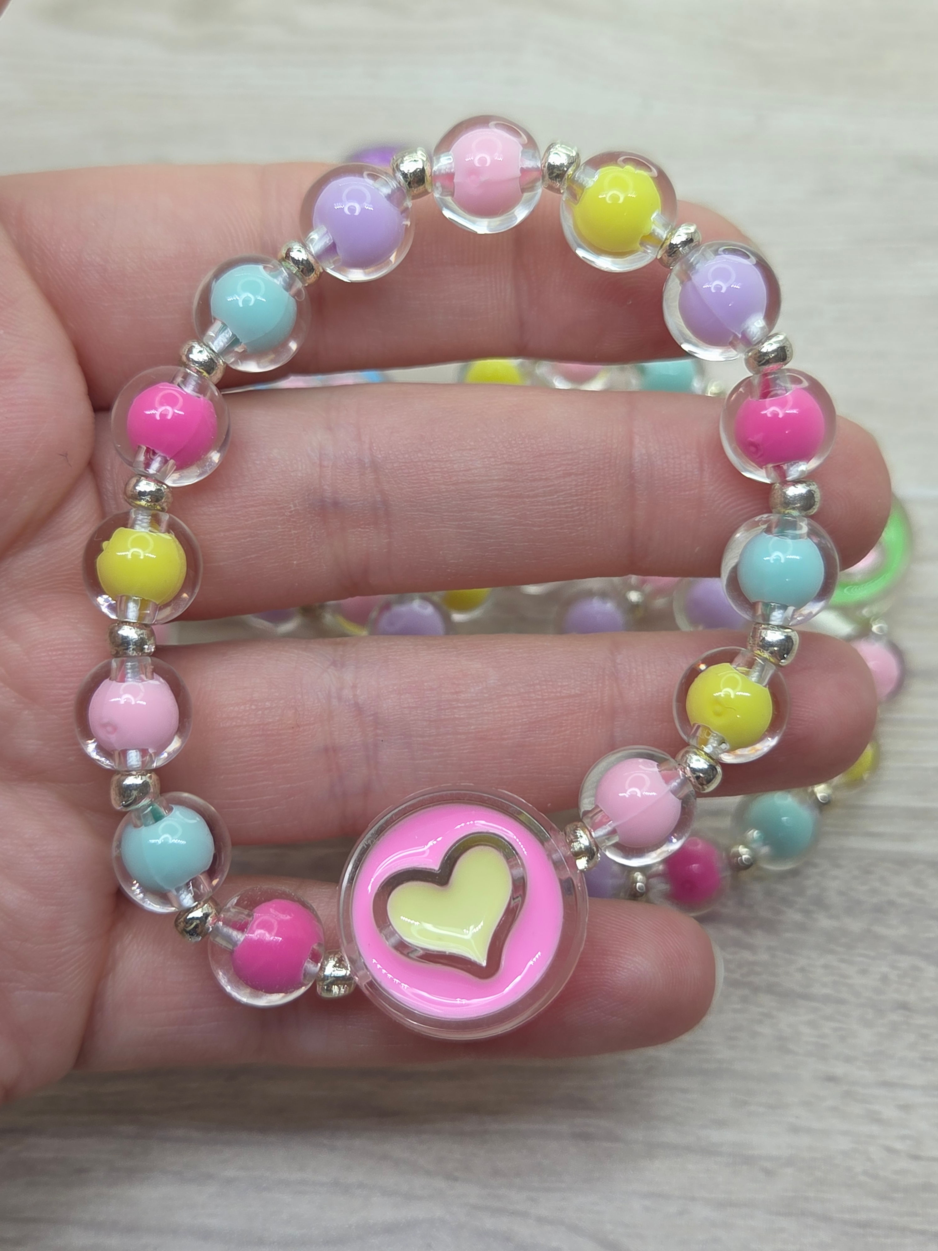 Bubblegum Heart Bracelet