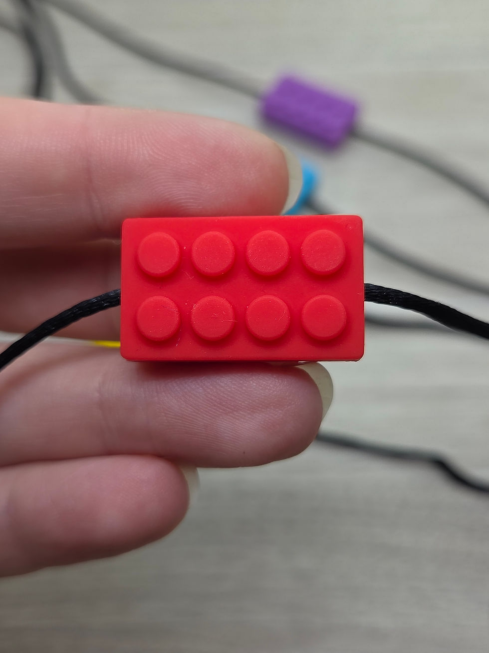 Thumbnail: Mini Building Block Chewable Necklace