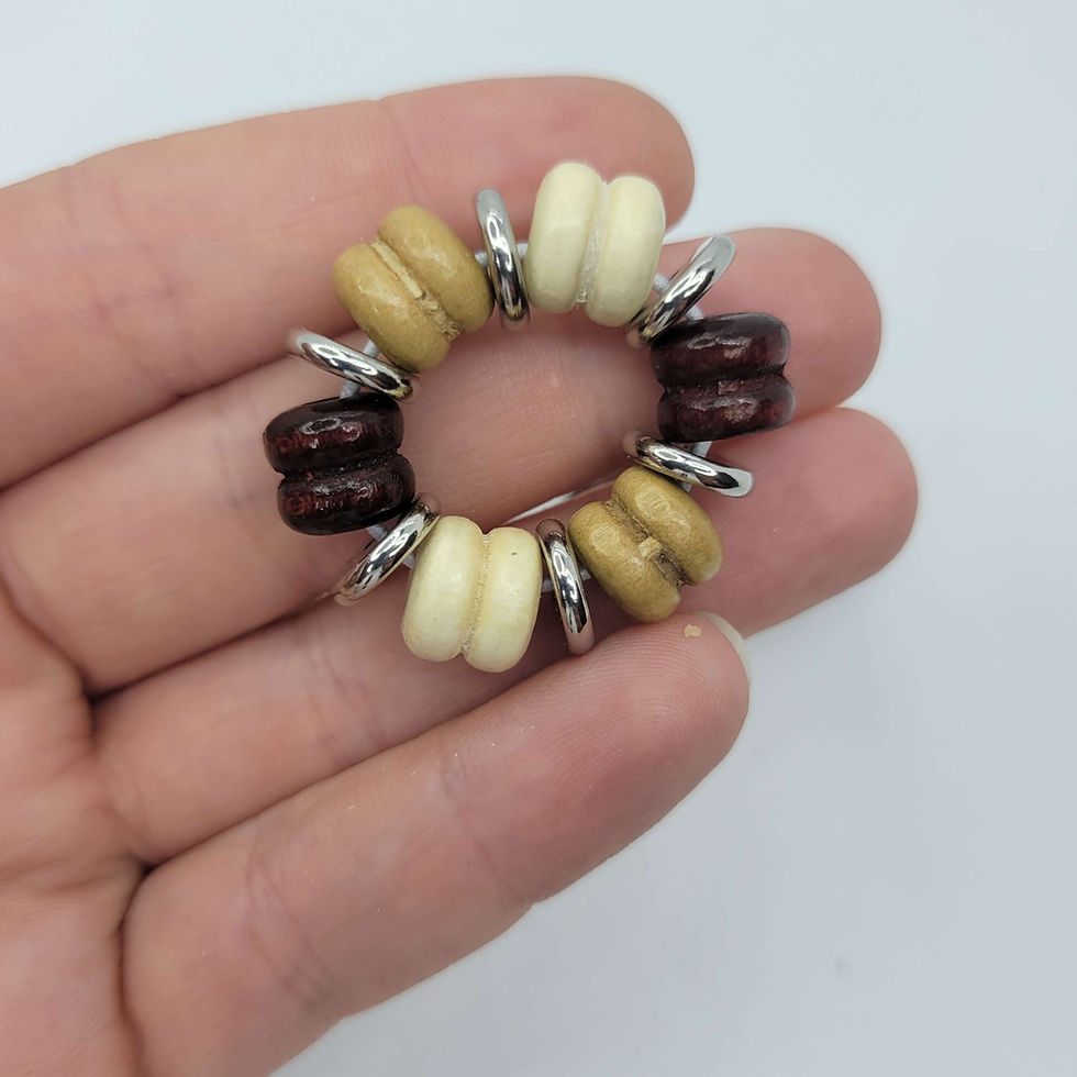 Thumbnail: Ridged Wood Ring Fidget