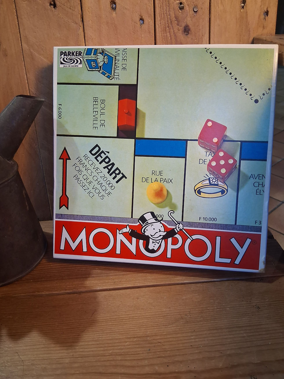 Monopoly Vintage Parker Années 80 – Jeu de société carré rare et complet |