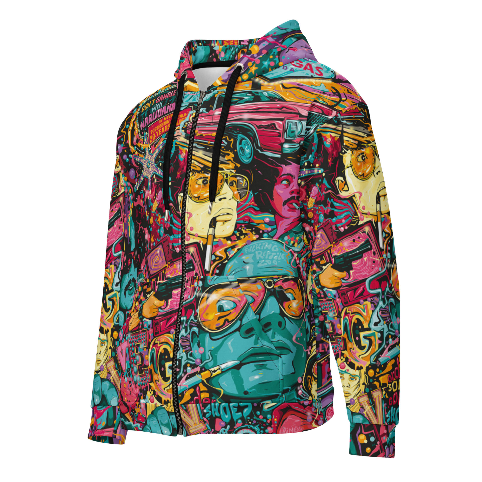 Fear & Loathing "Hunter S. Thompson" | "Order some Golf Shoes" Unisex zip hoodie