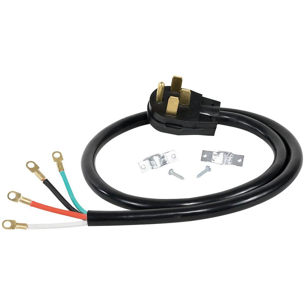 Thumbnail: 4 ft 4-Prong 40-Amp Range Power Cord
