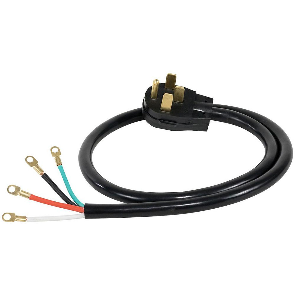 Thumbnail: 4 ft 4-Prong 40-Amp Range Power Cord