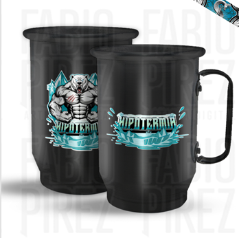 Produto com o Mascote da Atlética "Hipotermia"