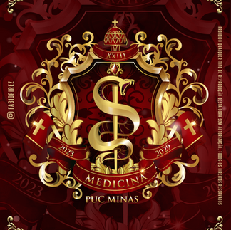 Brasão de Medicina Vermelho