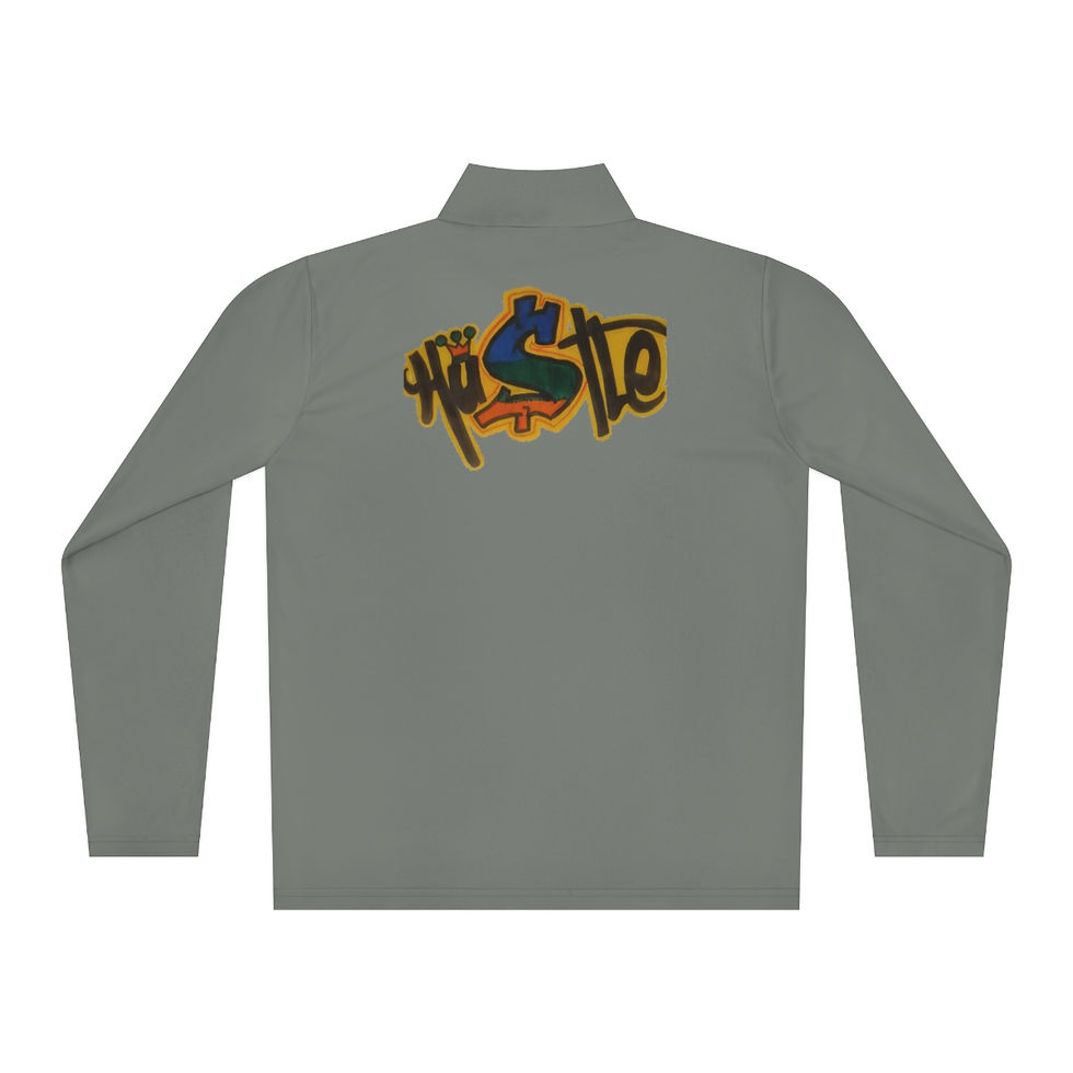 תמונה ממוזערת: Unisex Quarter-Zip Pullover (Hustle)