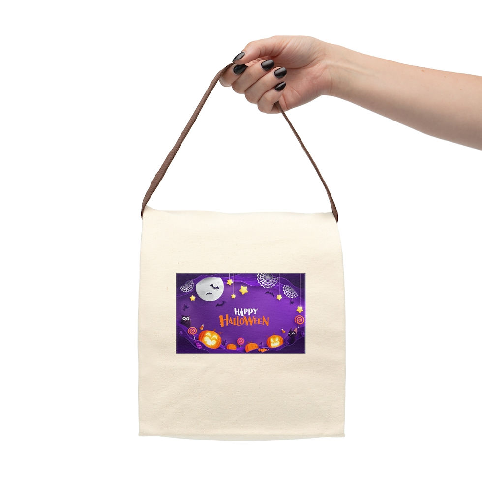 Thumbnail: Canvas Lunch Bag With Strap