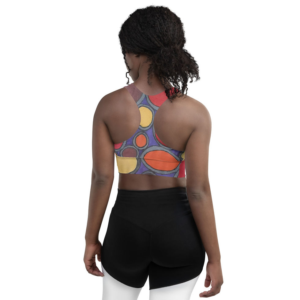 Thumbnail: Fall Circles Longline sports bra