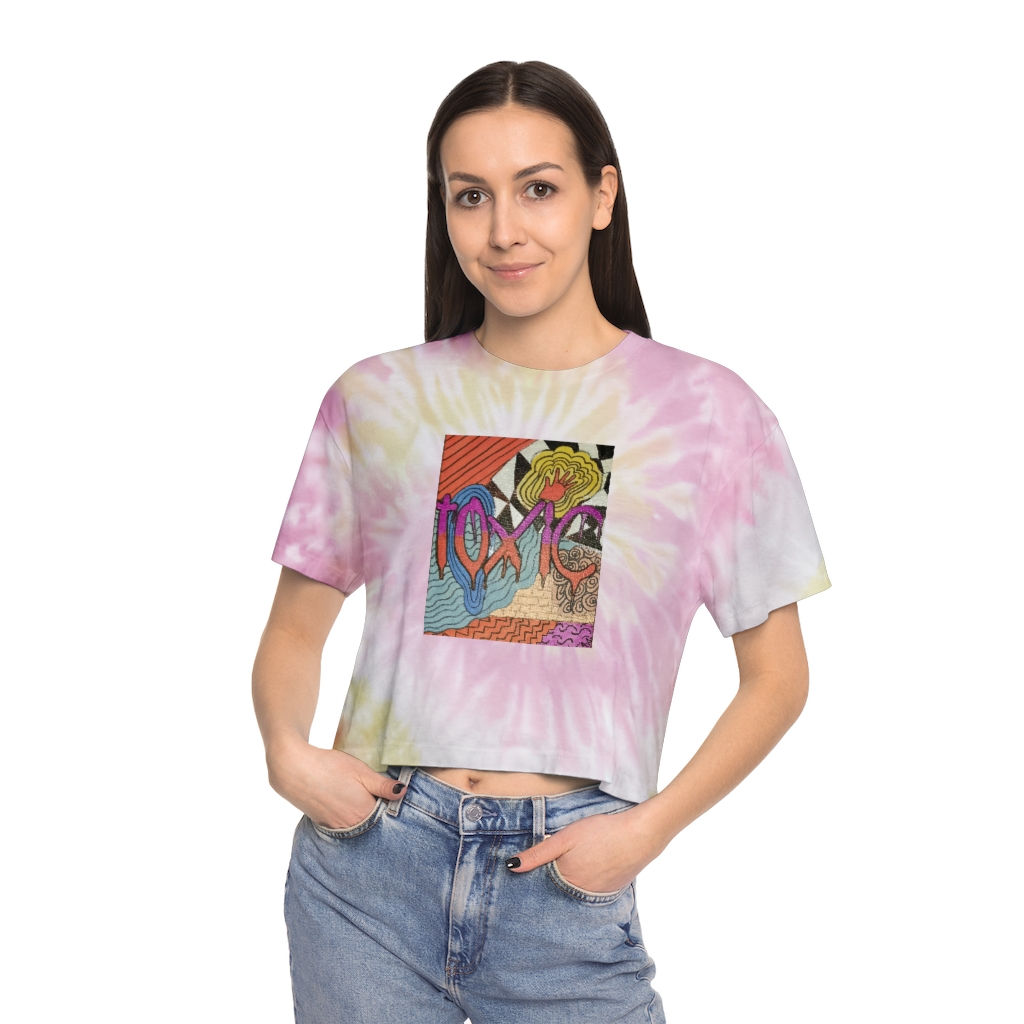 Toxic Women's Tie-Dye Crop Tee