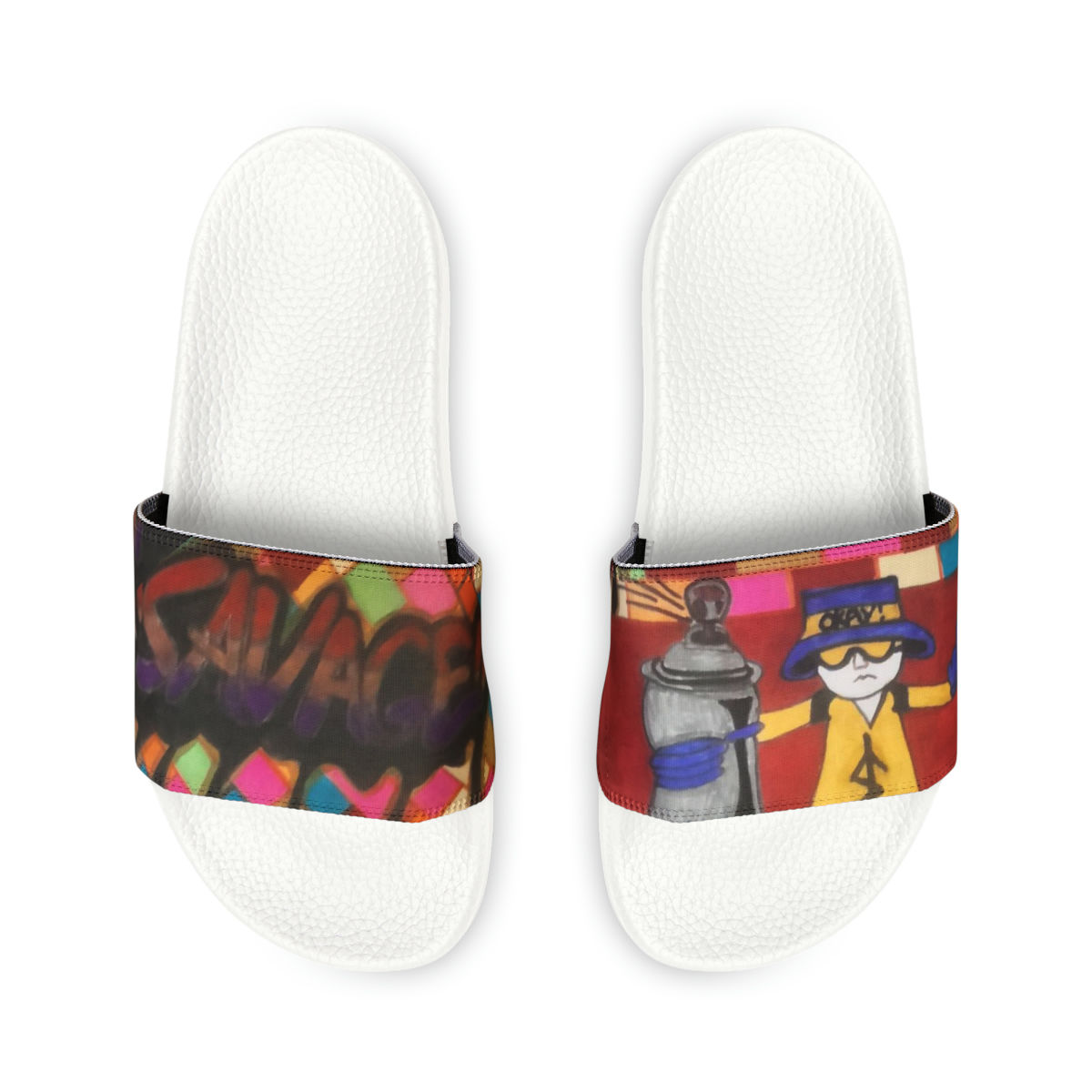 Youth PU Slide Sandals (Savage)