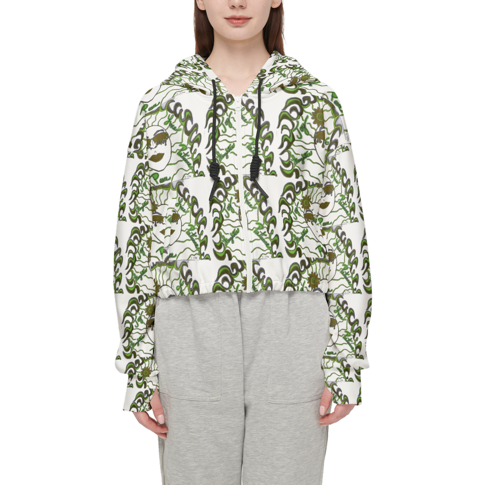 Women’s Cropped Full-Zip Hoodie