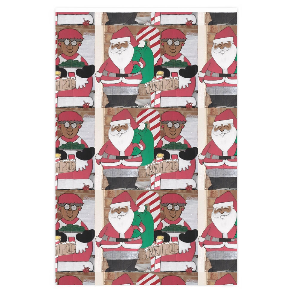 Thumbnail: Wrapping Paper Mr & MRS Claus