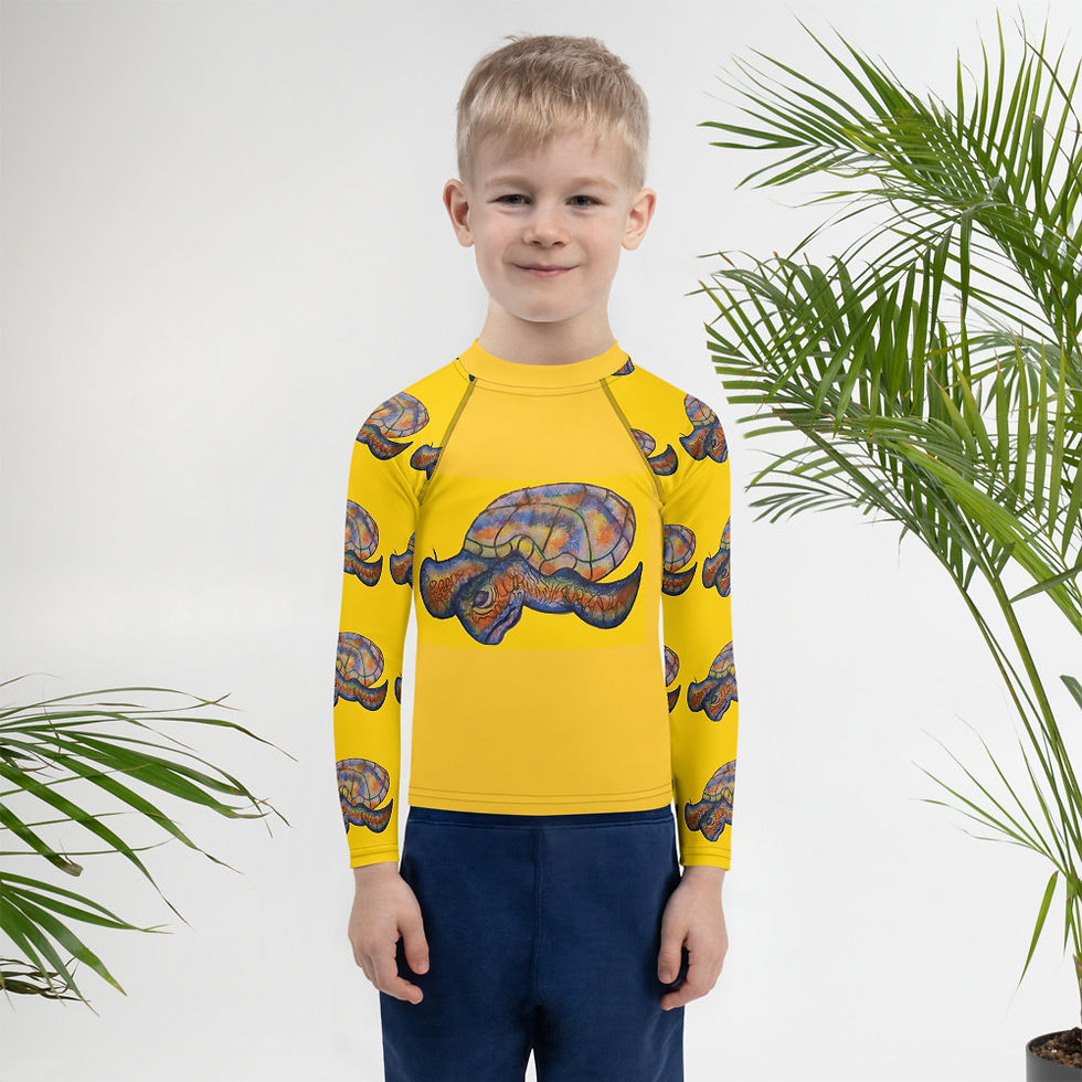 Miniatura: Kids Rash Guard Turtle Design
