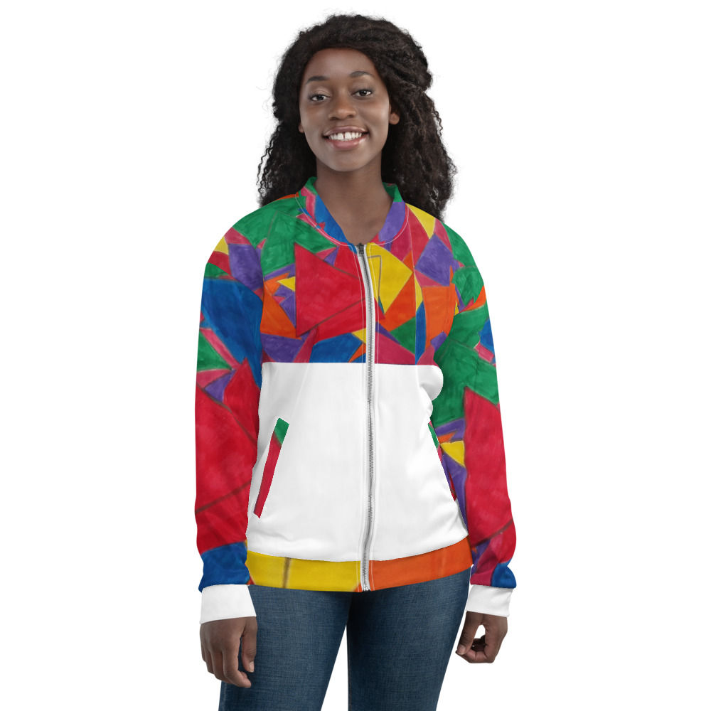 Triangles Unisex Bomber Jacket