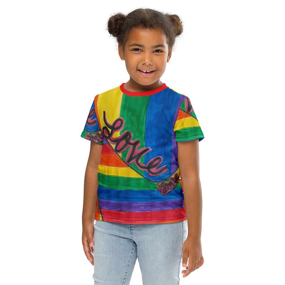 Thumbnail: Kids crew neck t-shirt(Love)