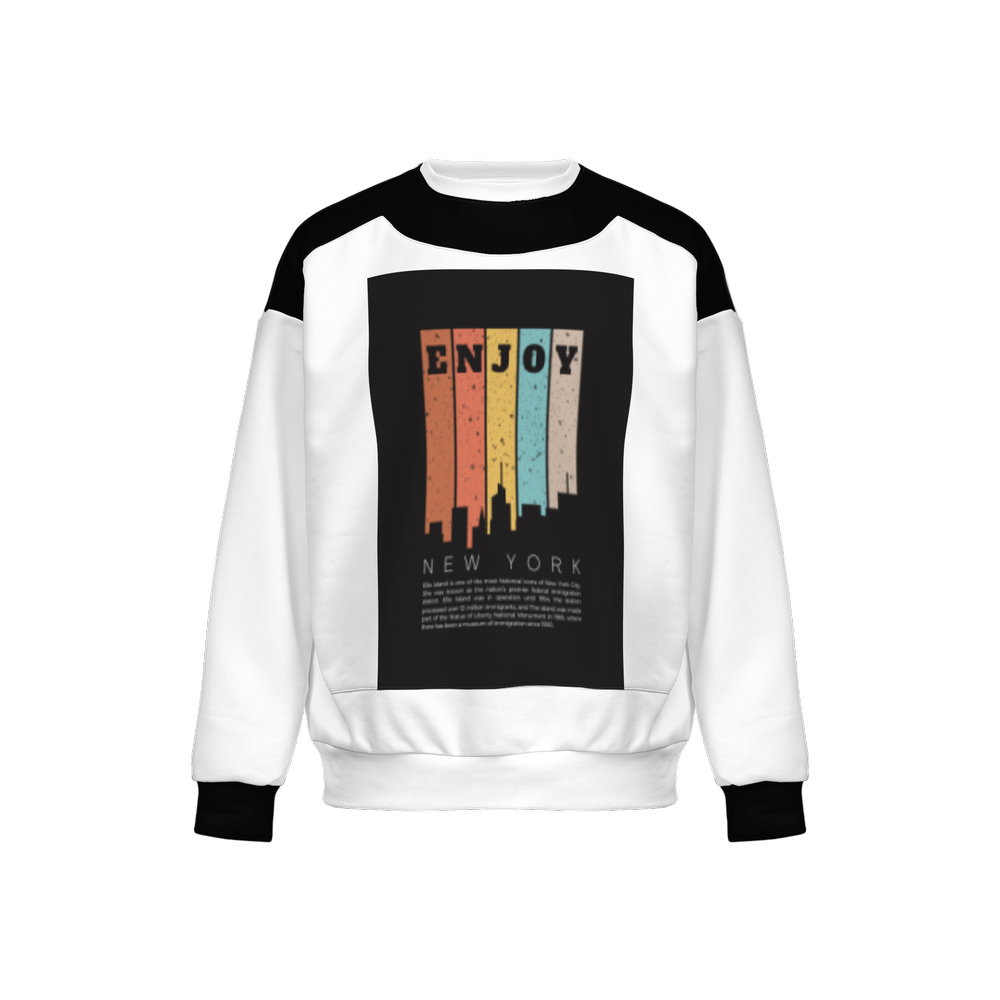 Men’s Relaxed Fit Sweatshirt With Front Patch